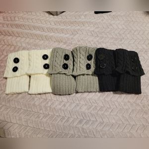 Crochet Boot Cuffs-Set of 3